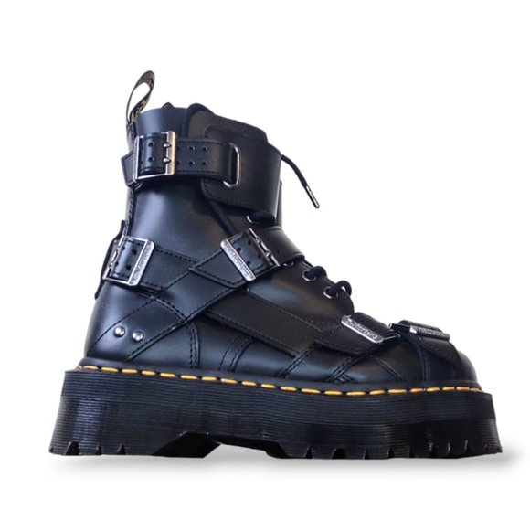 Dr. Martens rare NIB Black Jadon Straps leather platform boots - Picture 1 of 10